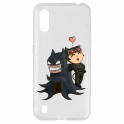 Чехол для Samsung A01/M01 Catwoman and Angry Batman - PrintSalon