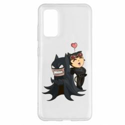 Чехол для Samsung S20 Catwoman and Angry Batman - PrintSalon