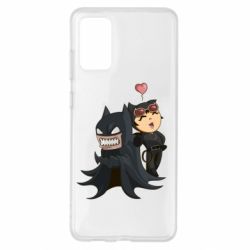 Чехол для Samsung S20+ Catwoman and Angry Batman - PrintSalon