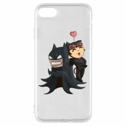 Чехол для iPhone 7 Catwoman and Angry Batman - PrintSalon