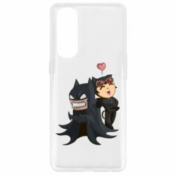 Чехол для Oppo Reno 4 Pro Catwoman and Angry Batman