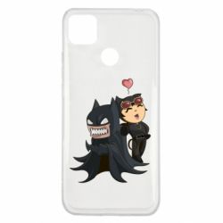 Чехол для Xiaomi Redmi 9c Catwoman and Angry Batman - PrintSalon