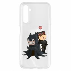 Чехол для Realme 6 Catwoman and Angry Batman - PrintSalon