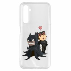 Чехол для Realme 6 Pro Catwoman and Angry Batman - PrintSalon