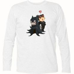 Футболка с длинным рукавом Catwoman and Angry Batman - PrintSalon