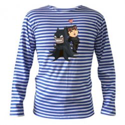 Тельняшка с длинным рукавом Catwoman and Angry Batman - PrintSalon