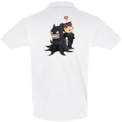 Мужское поло Catwoman and Angry Batman - PrintSalon