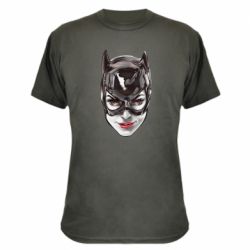 Камуфляжна футболка Catwoman art - PrintSalon