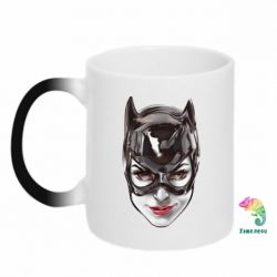 Чашка-хамелеон Catwoman art - PrintSalon