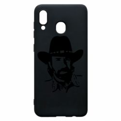 Чехол для Samsung A20 Чак Норис-PrintSalon Чехол для Samsung A20 Чак Норис