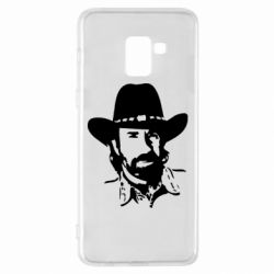 Чехол для Samsung A8+ 2018 Чак Норис - PrintSalon