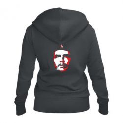 Женское худи на молнии Che Guevara face