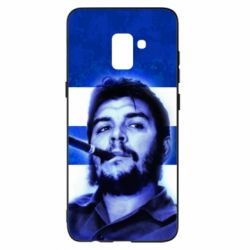 Чехол для Samsung A8+ 2018 Che Guevara on the flag of Cuba - PrintSalon