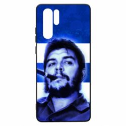Чехол для Huawei P30 Pro Che Guevara on the flag of Cuba - PrintSalon