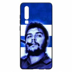 Чехол для Huawei P30 Che Guevara on the flag of Cuba - PrintSalon