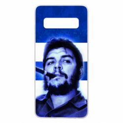 Чехол для Samsung S10 Che Guevara on the flag of Cuba - PrintSalon