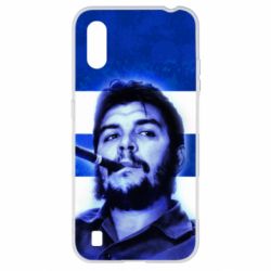 Чехол для Samsung A01/M01 Che Guevara on the flag of Cuba-PrintSalon Чехол для Samsung A01/M01 Che Guevara on the flag of Cuba