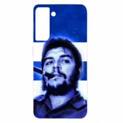 Чехол для Samsung S21 Che Guevara on the flag of Cuba - PrintSalon
