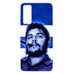 Чехол для Huawei P Smart 2021 Che Guevara on the flag of Cuba - PrintSalon