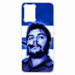 Чехол для Oppo A74 4G Che Guevara on the flag of Cuba - PrintSalon