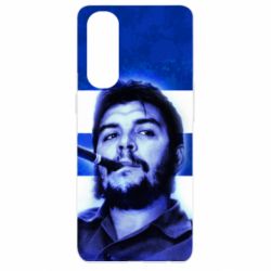 Чехол для Oppo Reno 4 Pro Che Guevara on the flag of Cuba - PrintSalon