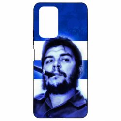 Чехол для Xiaomi Redmi Note 10 Pro Che Guevara on the flag of Cuba - PrintSalon