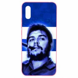 Чехол для Xiaomi Redmi 9a Che Guevara on the flag of Cuba