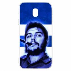 Чехол для Samsung J3 2017 Che Guevara on the flag of Cuba - PrintSalon