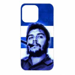Чехол для iPhone 14 Pro Max Che Guevara on the flag of Cuba - PrintSalon
