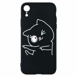 Чехол для iPhone XR Cheerful kitten - PrintSalon