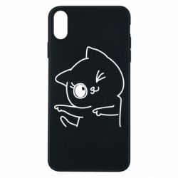 Чехол для iPhone Xs Max Cheerful kitten - PrintSalon