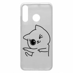 Чехол для Huawei P30 Lite Cheerful kitten - PrintSalon