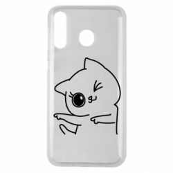 Чехол для Samsung M30 Cheerful kitten - PrintSalon