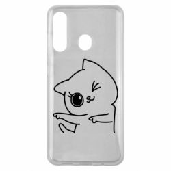 Чехол для Samsung M40 Cheerful kitten - PrintSalon