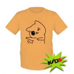 Дитяча футболка Cheerful kitten