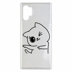 Чехол для Samsung Note 10 Plus Cheerful kitten - PrintSalon