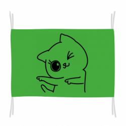 Флаг Cheerful kitten