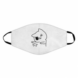 Маска многоразовая Cheerful kitten - PrintSalon