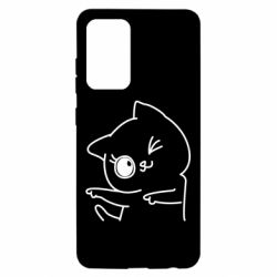 Чехол для Samsung A52 5G Cheerful kitten - PrintSalon