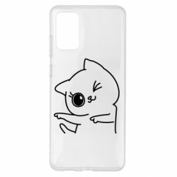 Чехол для Samsung S20+ Cheerful kitten