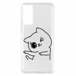 Чехол для Huawei P Smart 2021 Cheerful kitten
