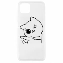 Чехол для Oppo A92s Cheerful kitten - PrintSalon