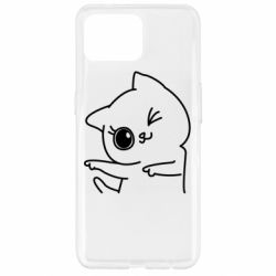 Чехол для Oppo Reno 4 Lite Cheerful kitten - PrintSalon