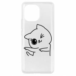 Чехол для Xiaomi Mi11 Cheerful kitten - PrintSalon
