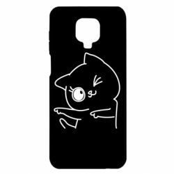Чехол для Xiaomi Redmi Note 9S/9Pro/9Pro Max Cheerful kitten - PrintSalon
