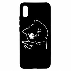 Чехол для Xiaomi Redmi 9a Cheerful kitten - PrintSalon
