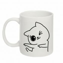 Чашка 320ml Cheerful kitten