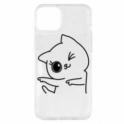 Чехол для iPhone 14 Plus Cheerful kitten - PrintSalon