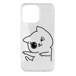 Чехол для iPhone 14 Pro Max Cheerful kitten - PrintSalon