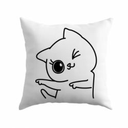 Подушка Cheerful kitten - PrintSalon